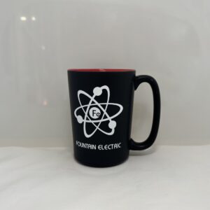 Matte Black Two-Tone Ceramic Mug